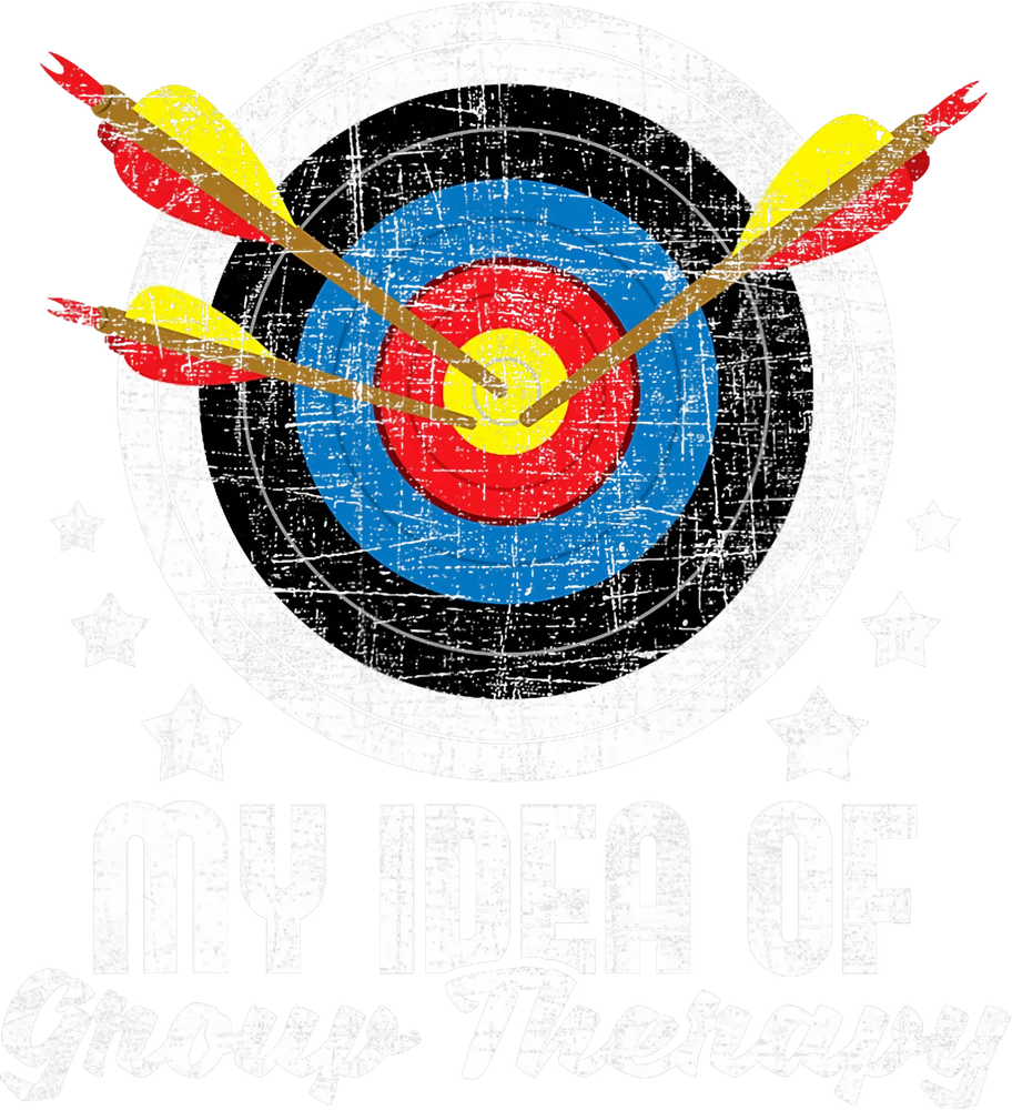 Archery Target With Arrows