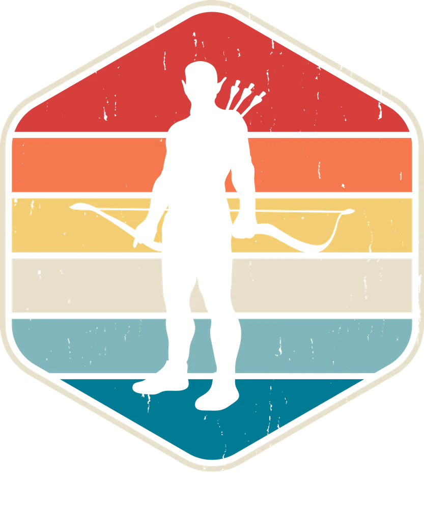 Archer Retro Striped Badge