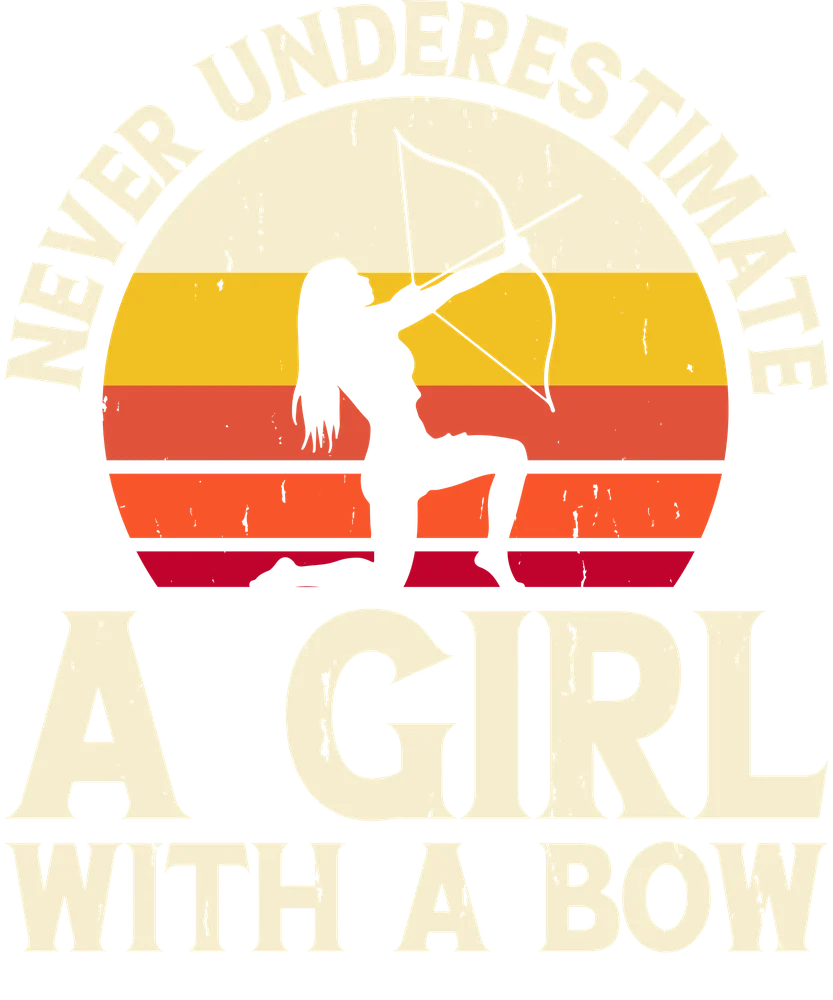 Never Underestimate A Girl With A Bow — Cream Retro