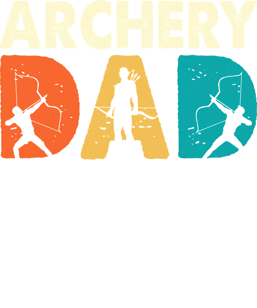 Archery Dad Colorblock Design