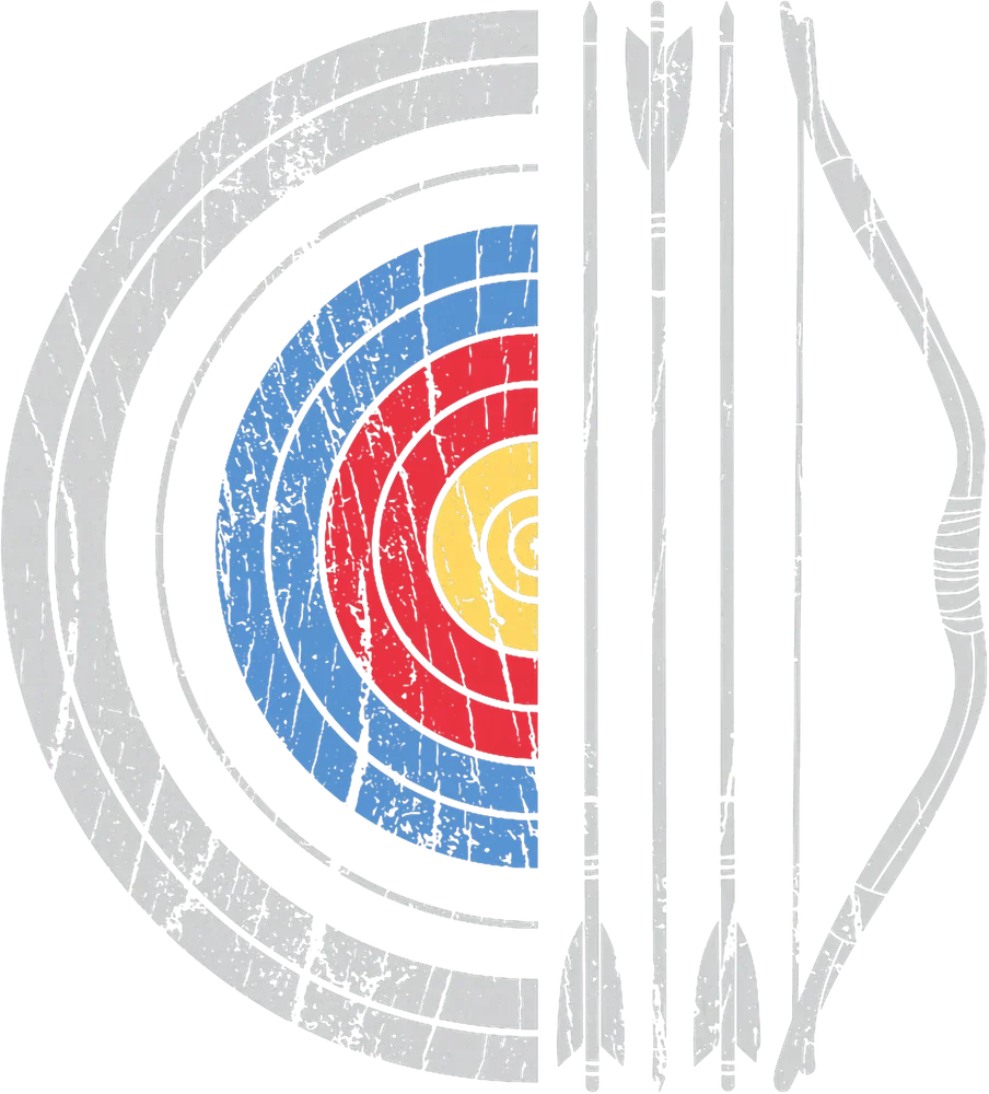 Archery Target Bow and Arrows