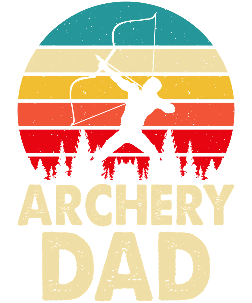 Archery Dad Retro Sunset