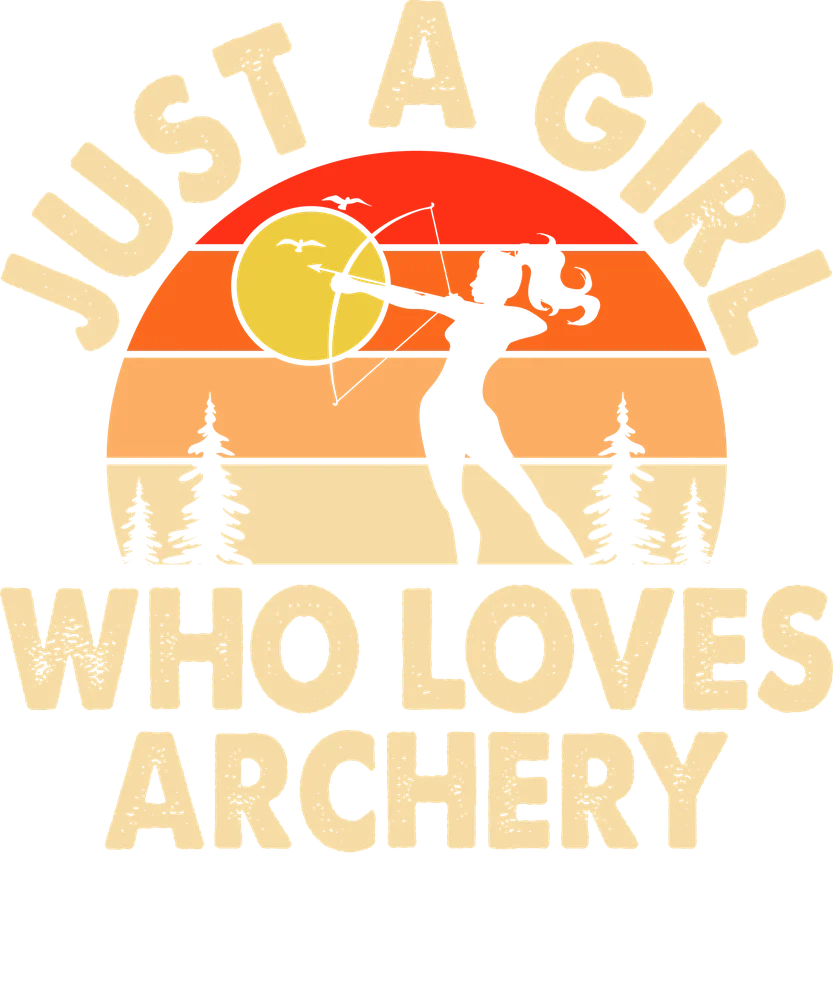 Just A Girl Who Loves Archery — Cream Retro 2