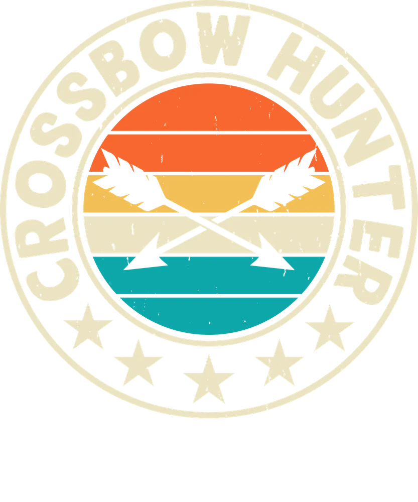 Crossbow Hunt Retro Emblem