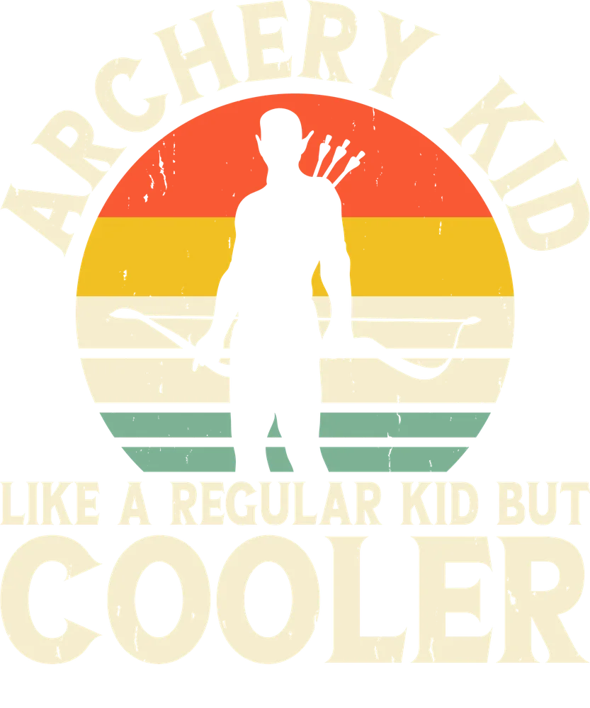Archery Kid Retro Sunset