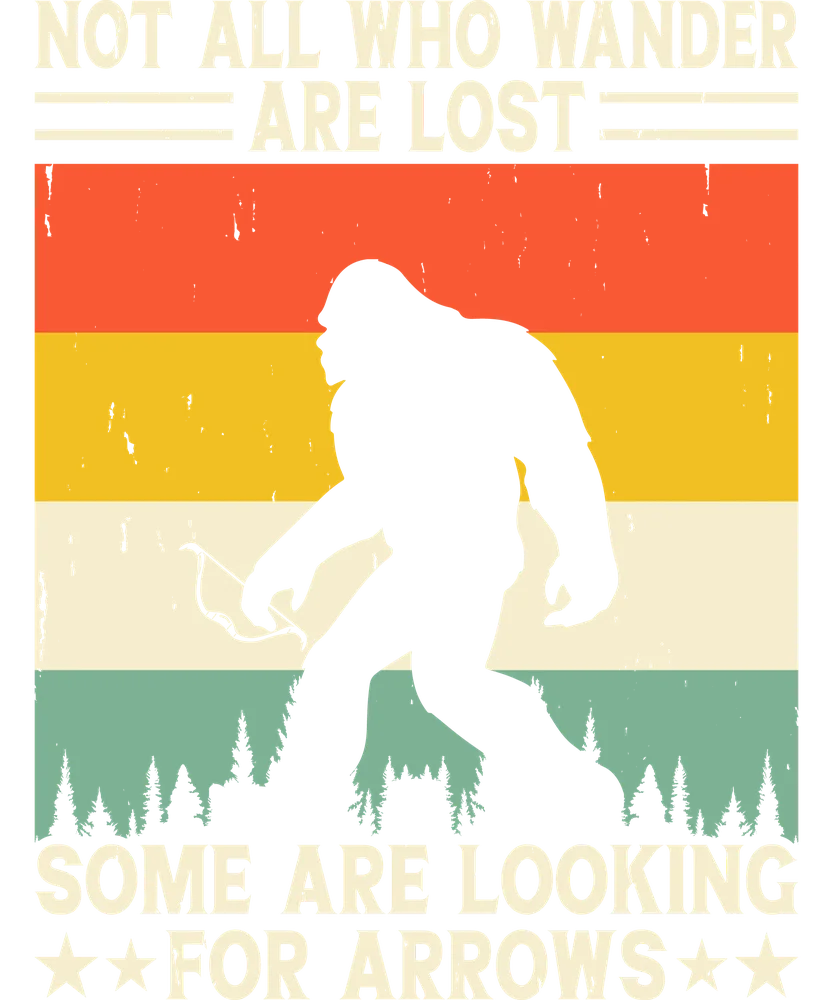 Bigfoot Wander Arrows Retro