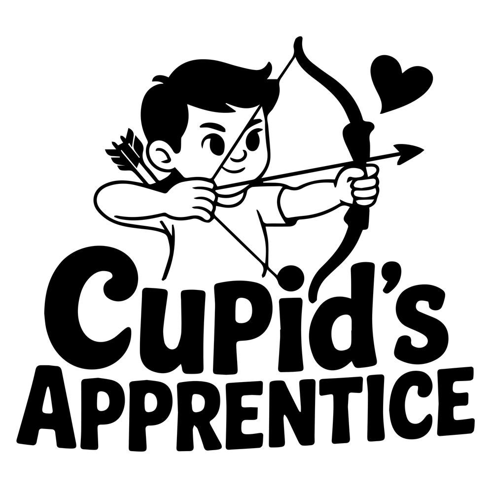 Cupid's Apprentice Retro Logo