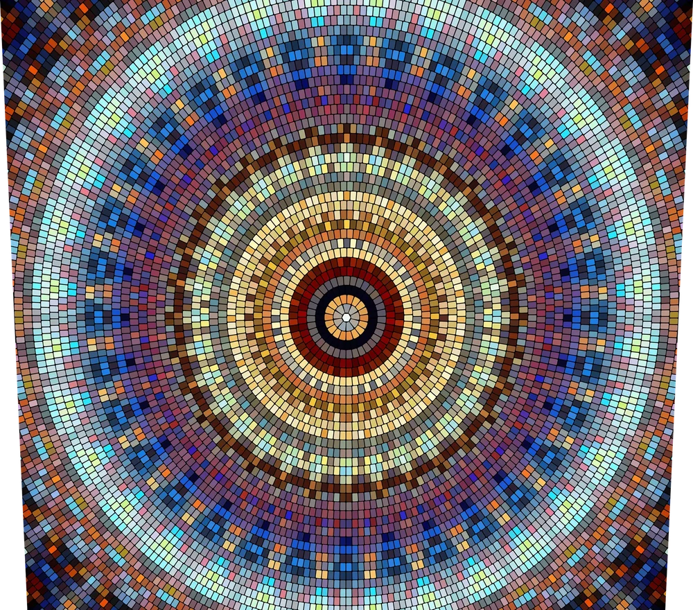 Concentric Color Mosaic Eye