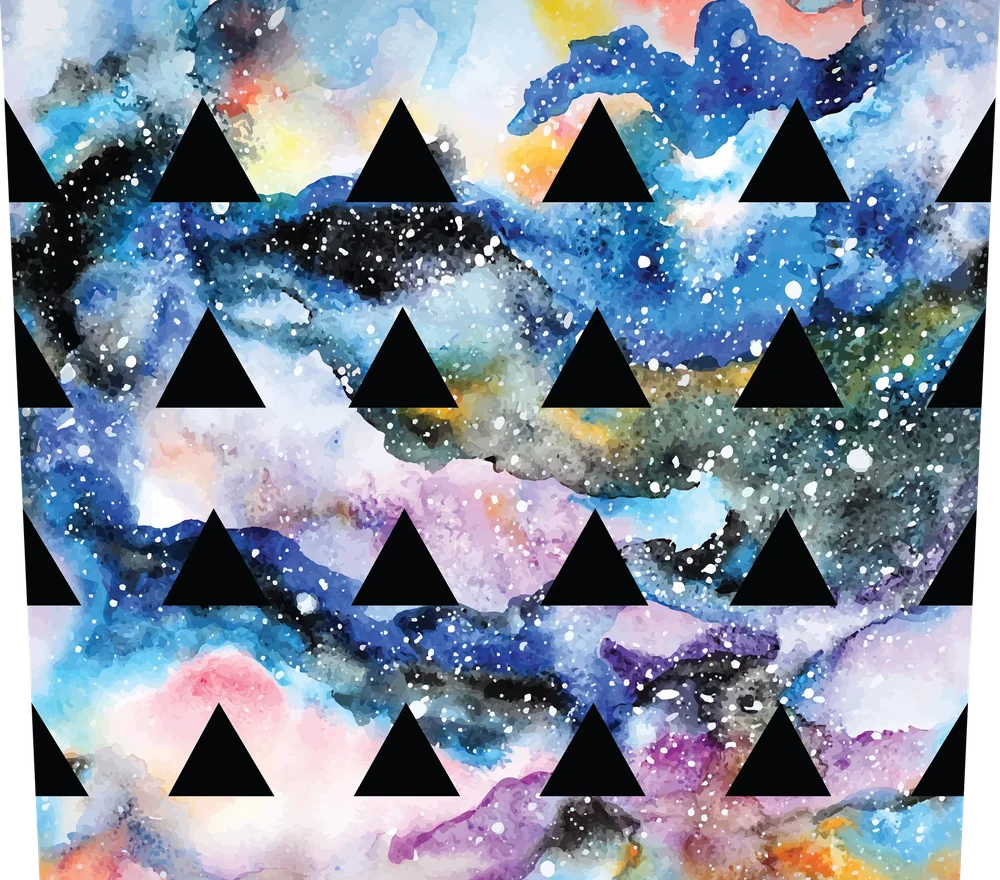 Galaxy Triangle Seamless Pattern