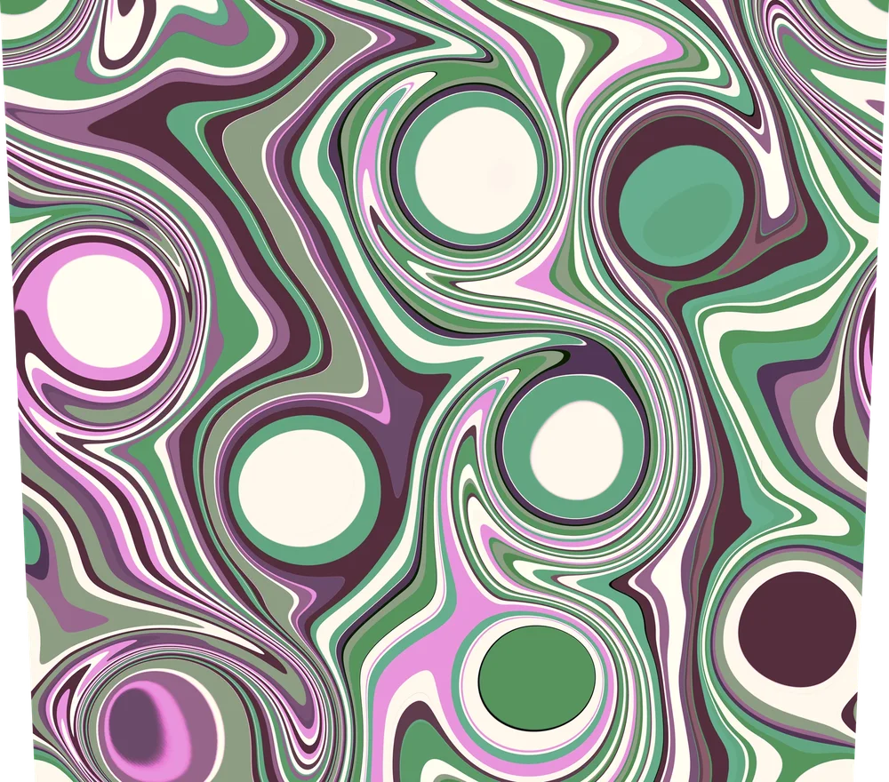 Psychedelic Swirl Seamless Pattern