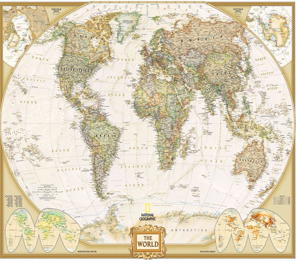 National Geographic World Map