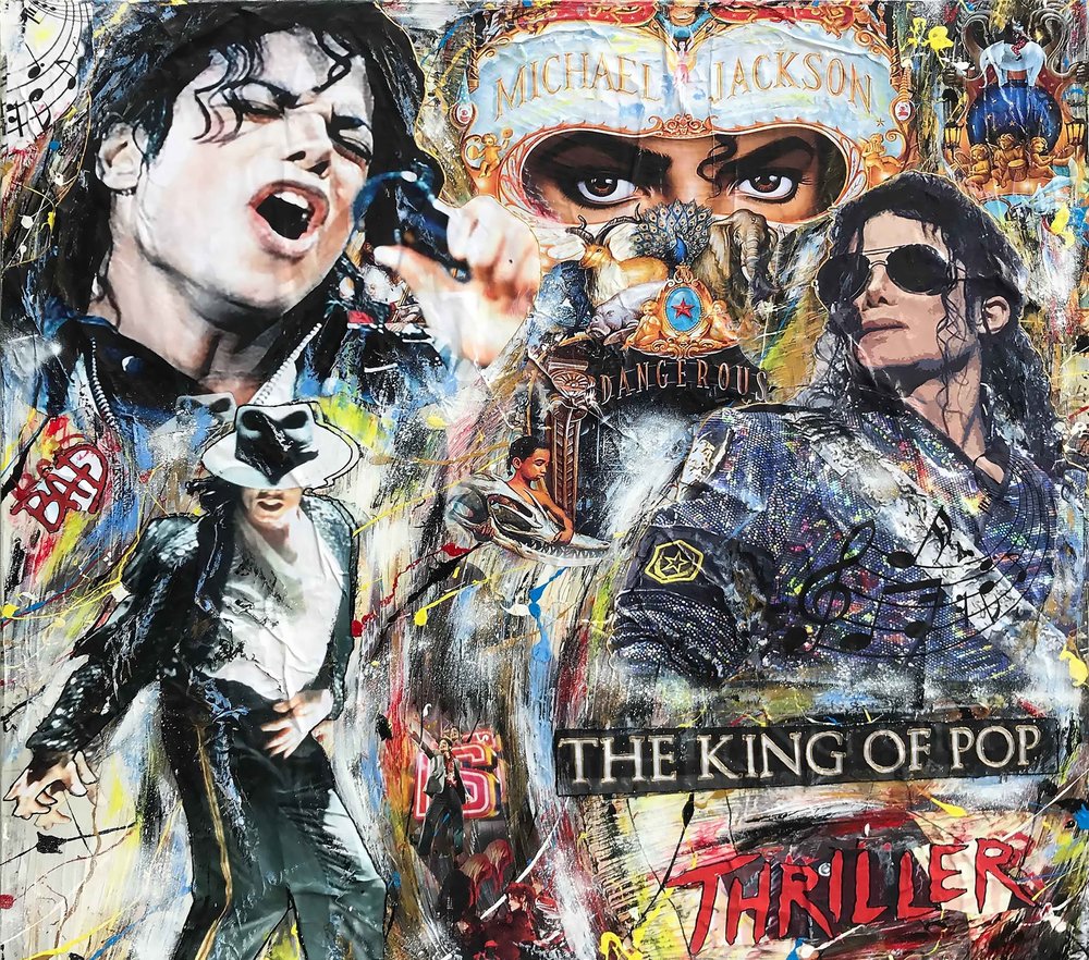 Michael Jackson King Of Pop Collage