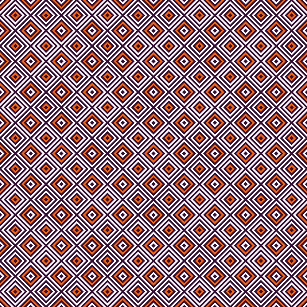 Halloween Geometric Diamond Pattern