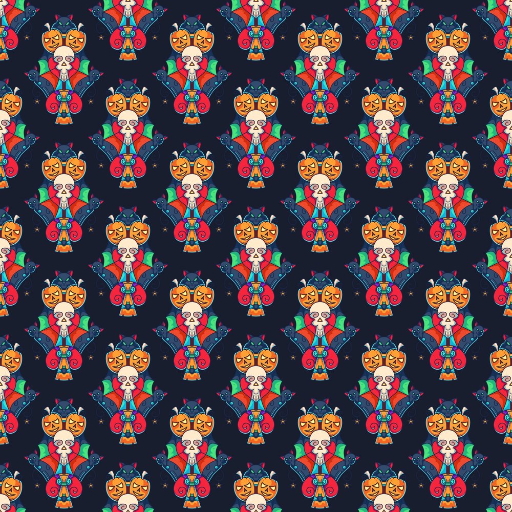 Halloween Spooky Pattern