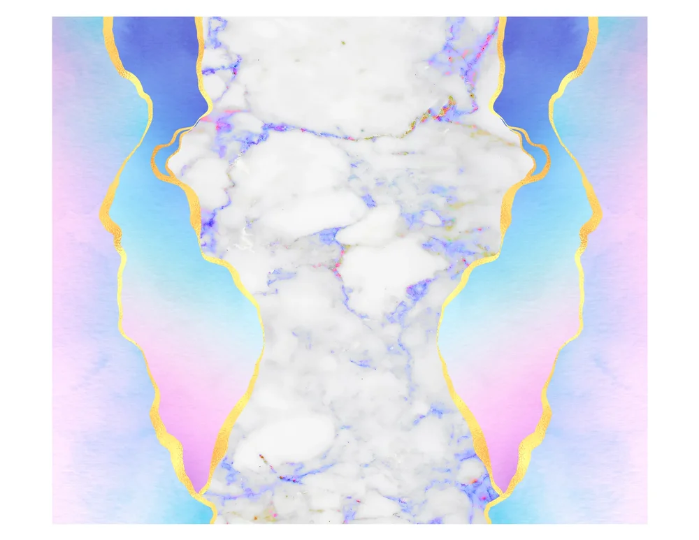 Rainbow Gradient Marble Agate