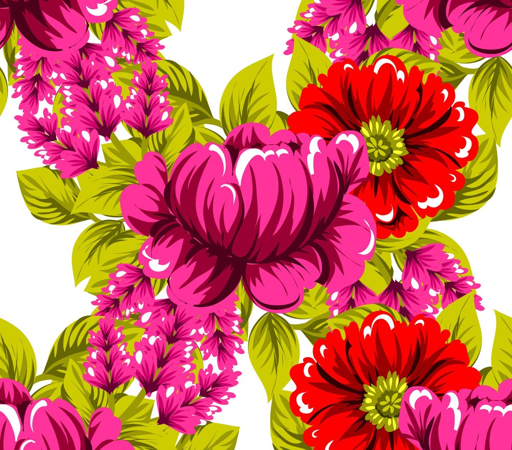 Vibrant Floral Seamless Pattern