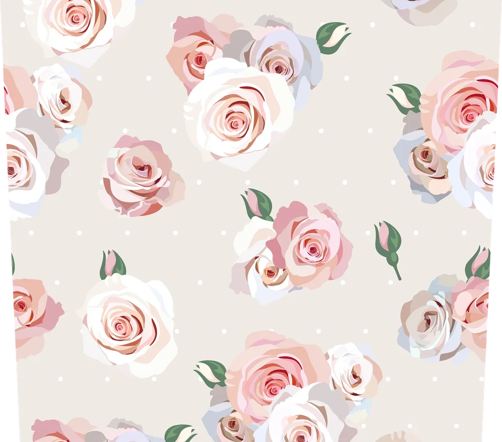 Pastel Roses Seamless Pattern