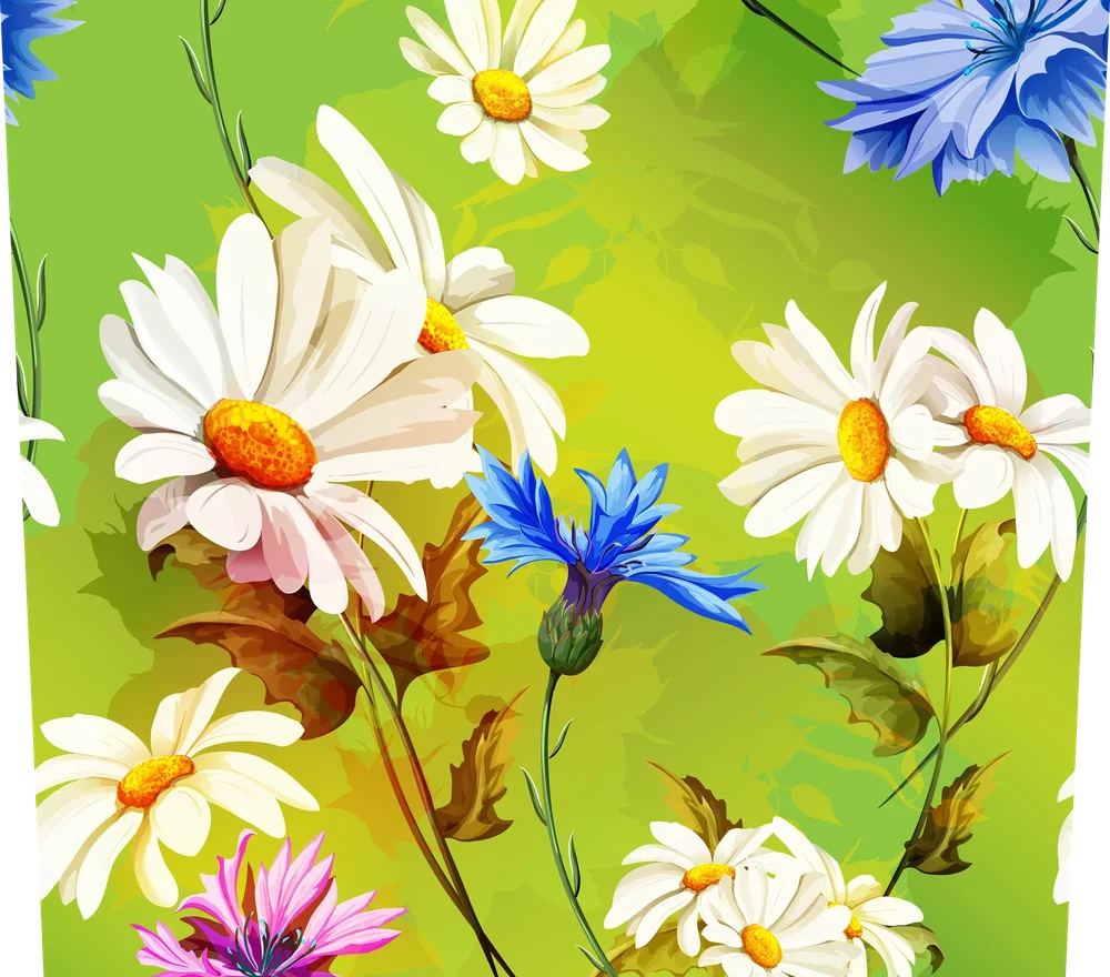 Cheerful Daisy Garden Pattern