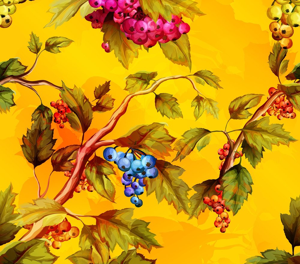 Autumn Berries Seamless