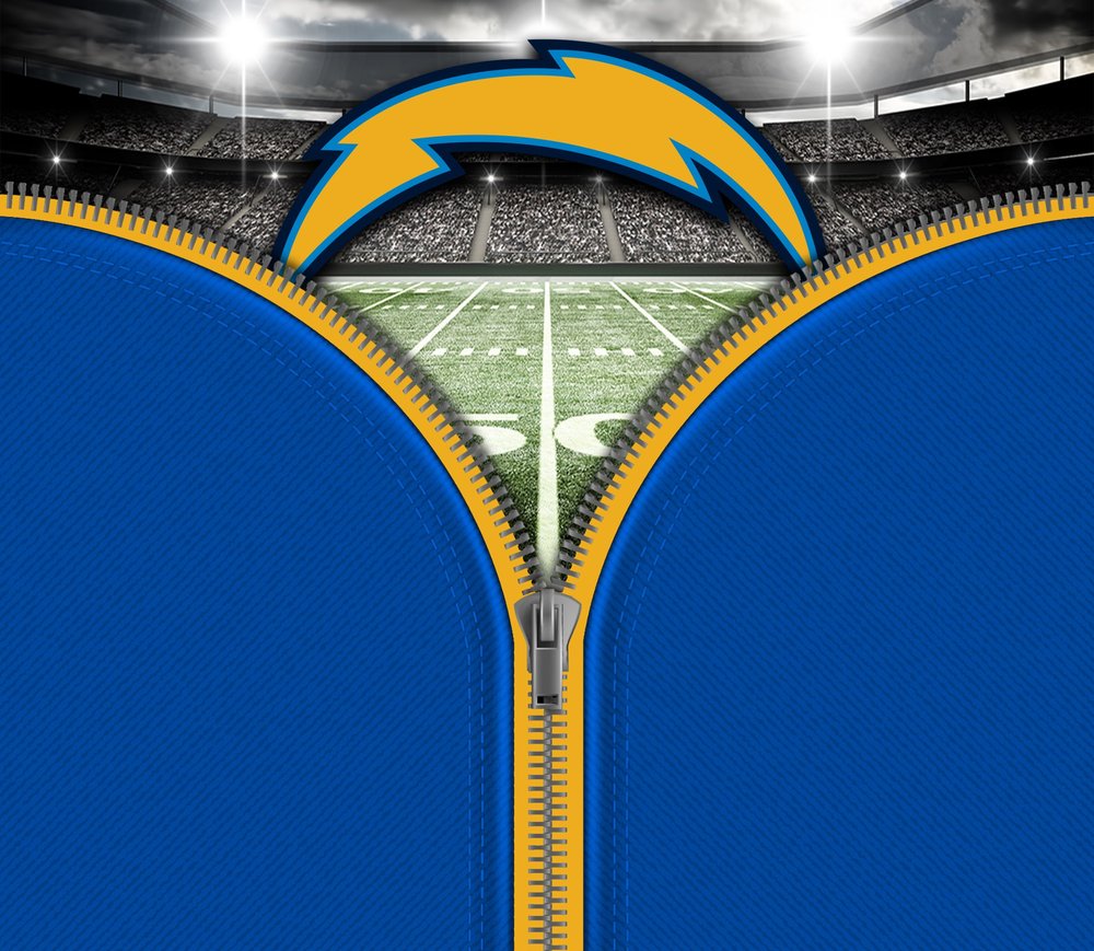 LA Chargers Zipper Stadium Graphic