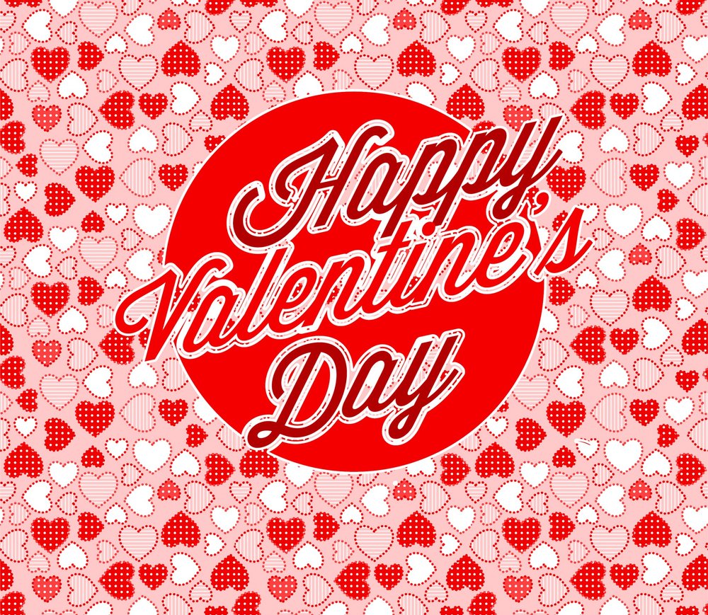 Happy Valentine's Day Circle Badge
