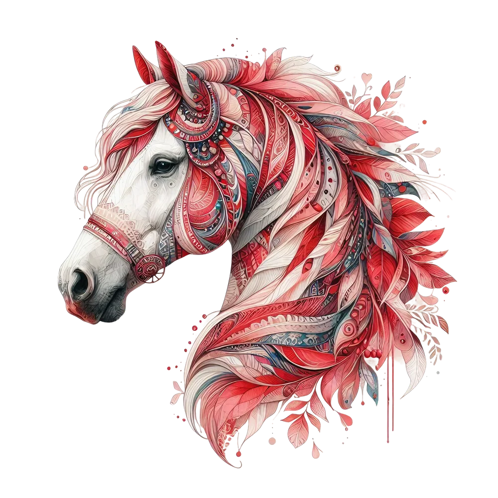 Ornate Bohemian Horse Head