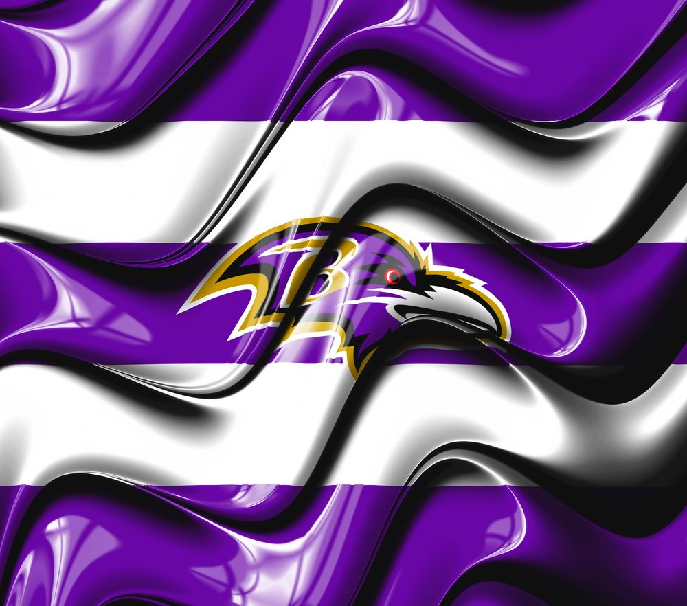 Baltimore Ravens Striped Logo