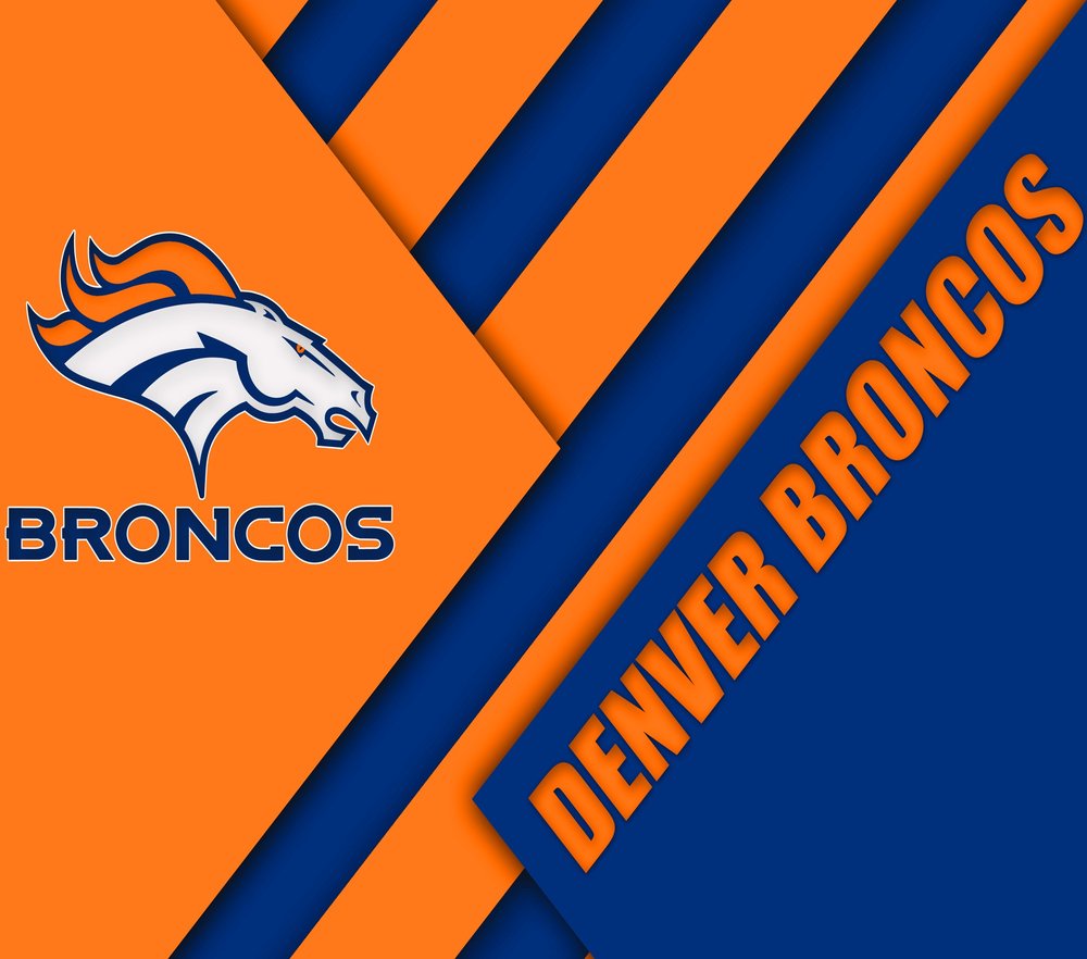 Denver Broncos Geometric Banner