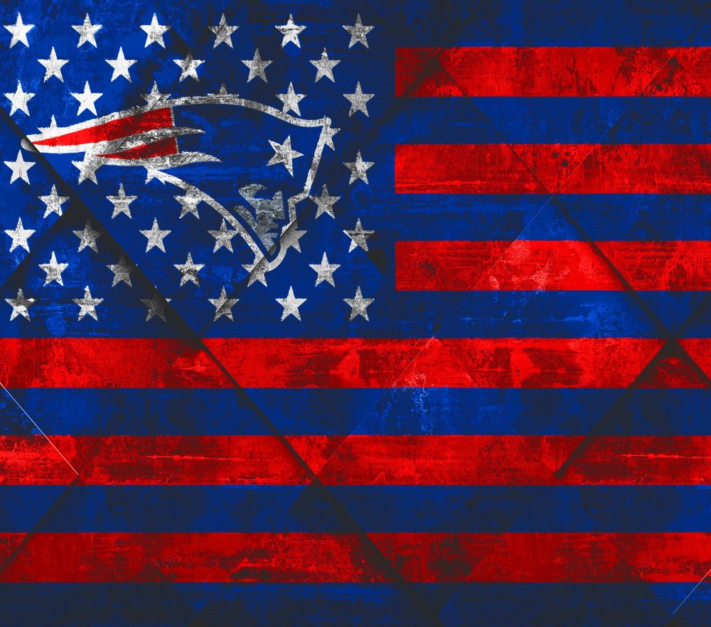 Patriotic Eagle American Flag — Navy Distressed