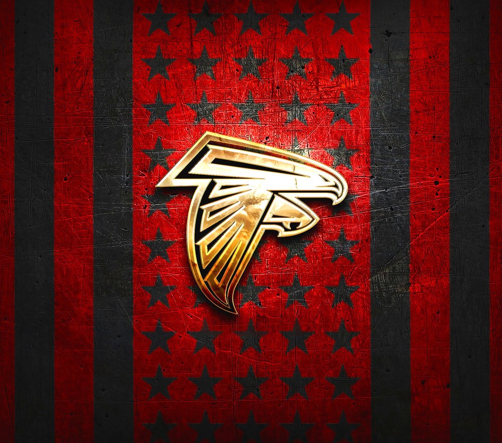 Atlanta Falcons Logo Distressed Flag