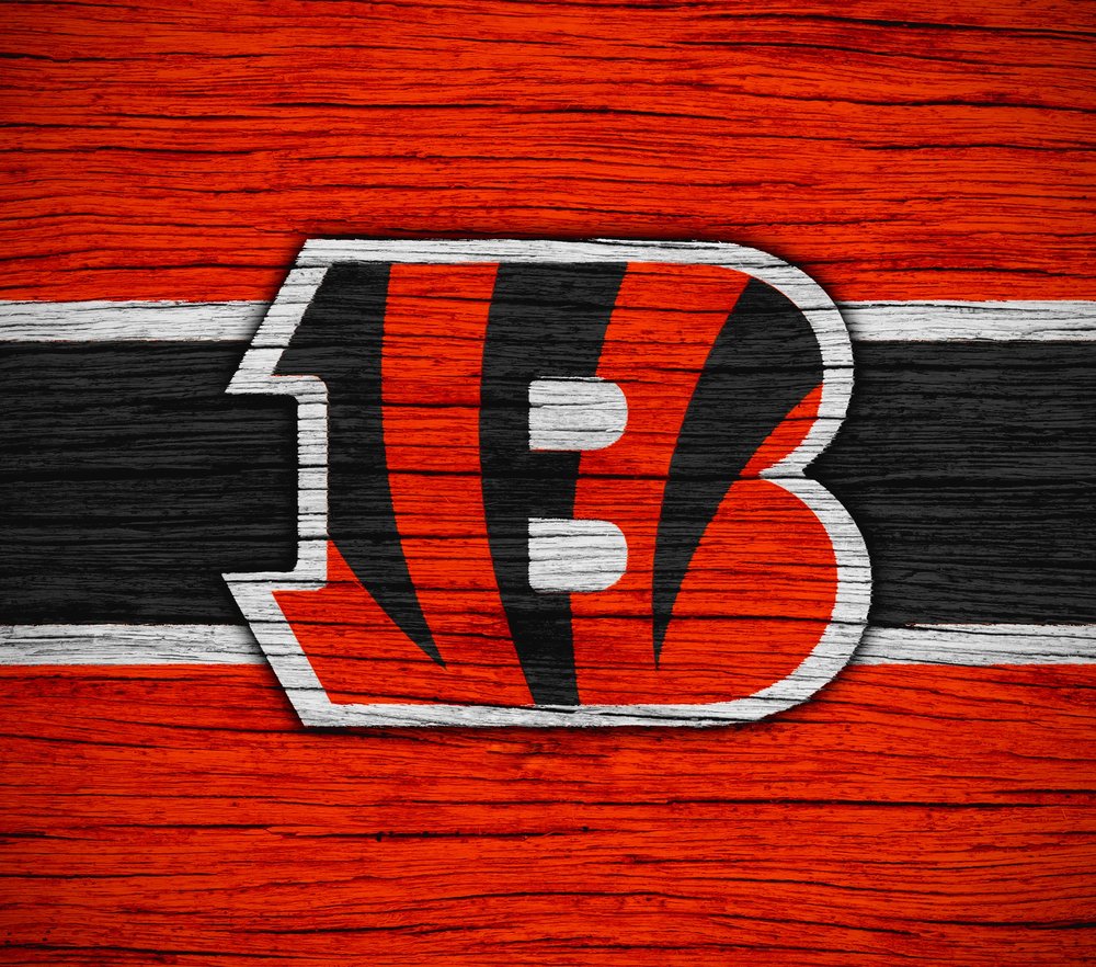 Cincinnati Bengals Logo Wood Grain