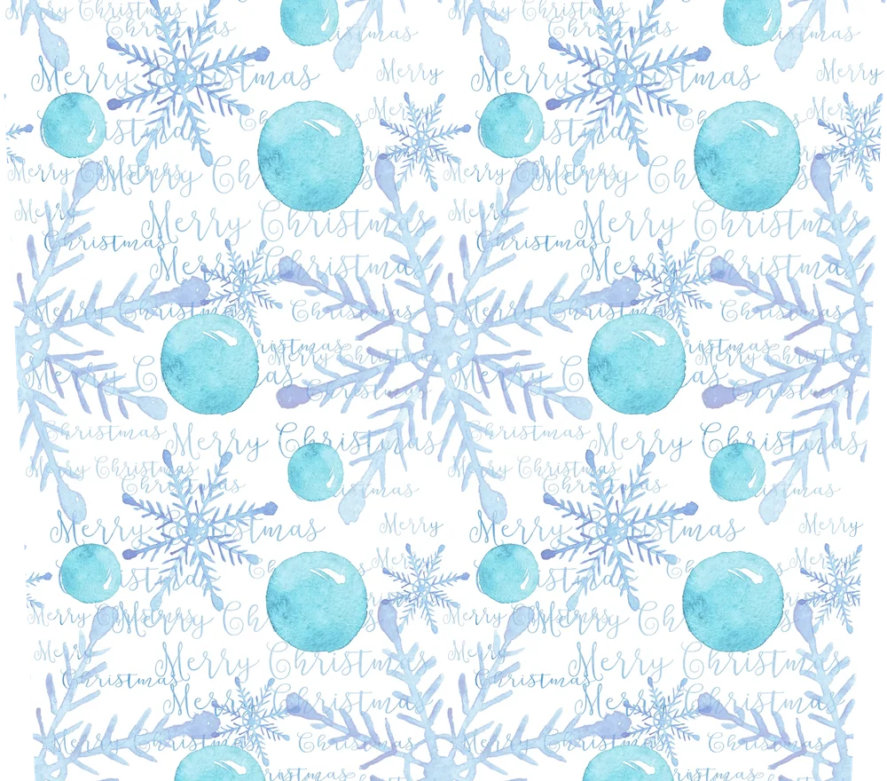 Merry Christmas Watercolor Ornaments