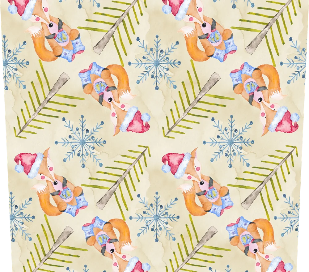 Christmas Squirrel Snowflake