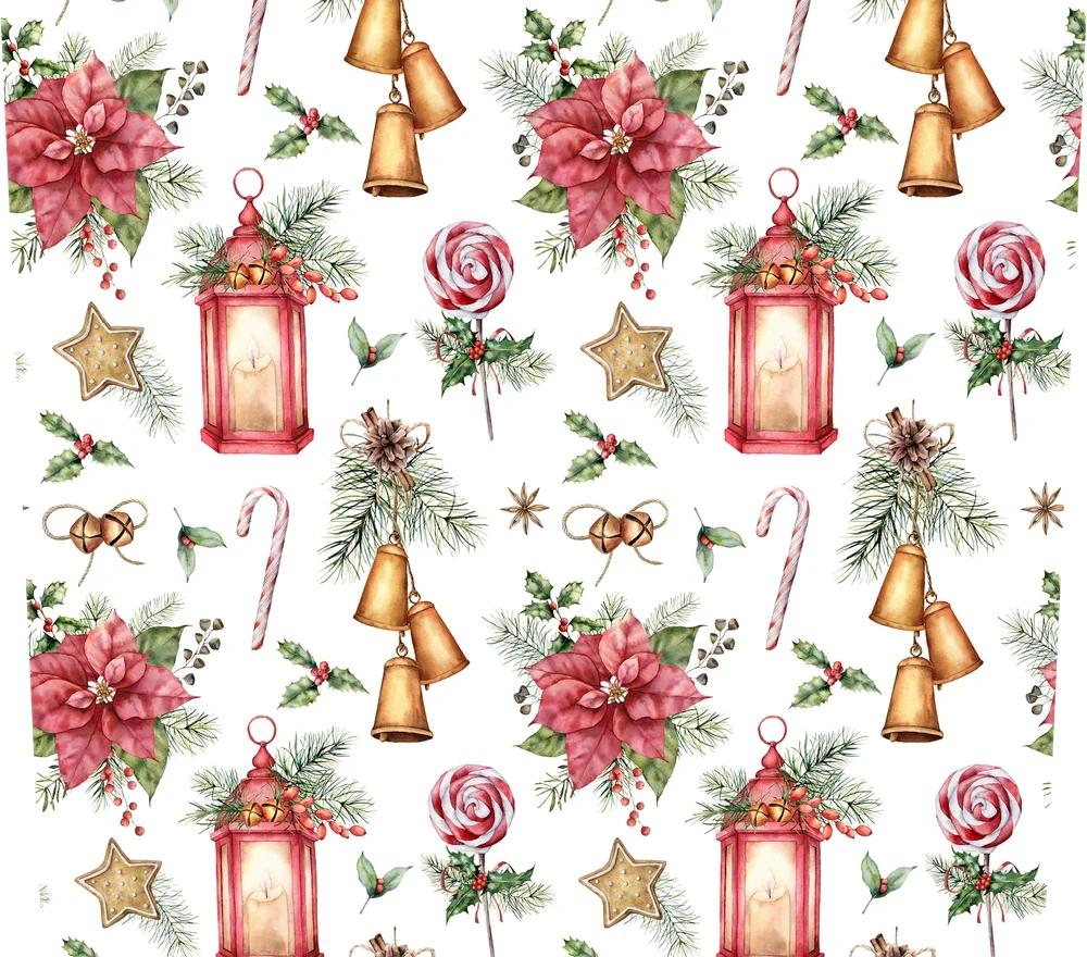 Festive Christmas Ornament Seamless