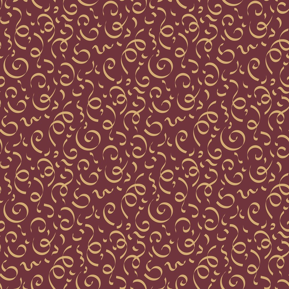 Gold Scrollwork Damask Pattern