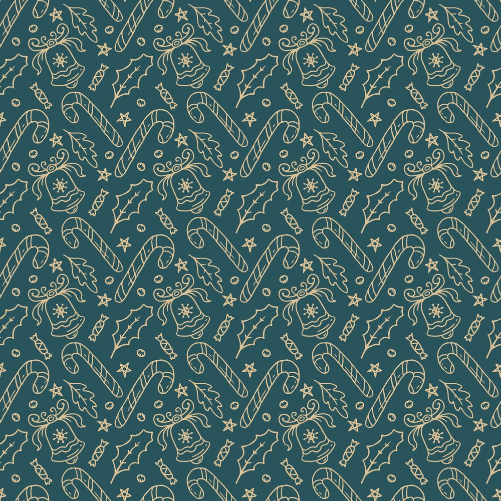 Christmas Doodle Pattern Seamless