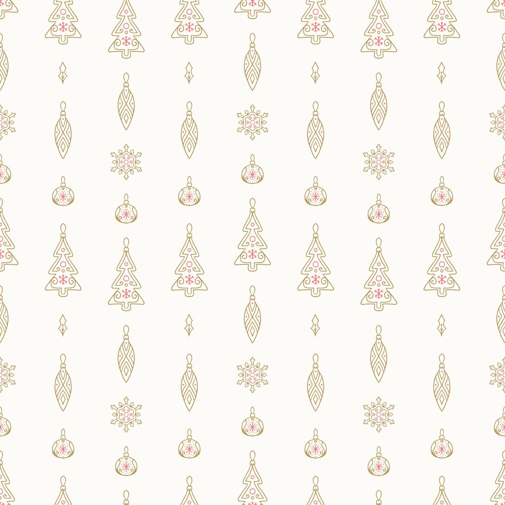Elegant Christmas Ornaments Pattern