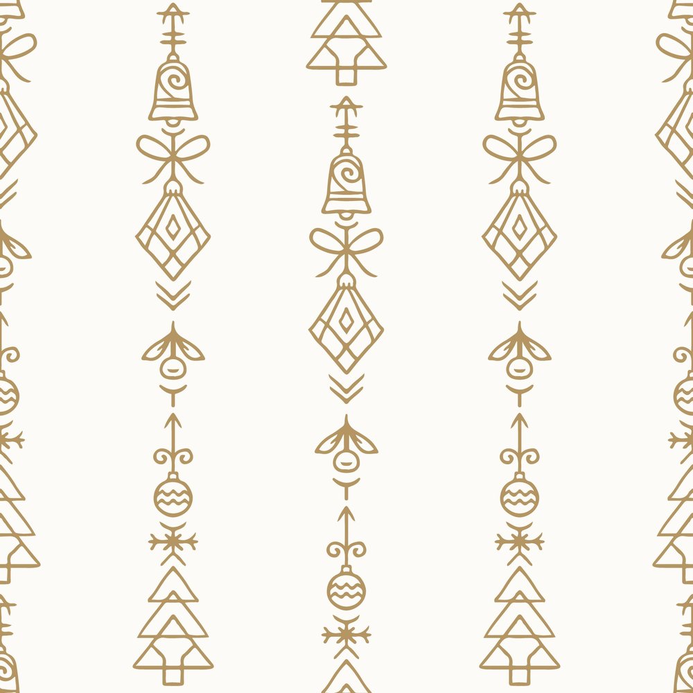 Christmas Ornament Line Pattern