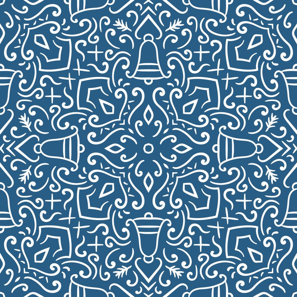 Ornate Damask Seamless Pattern