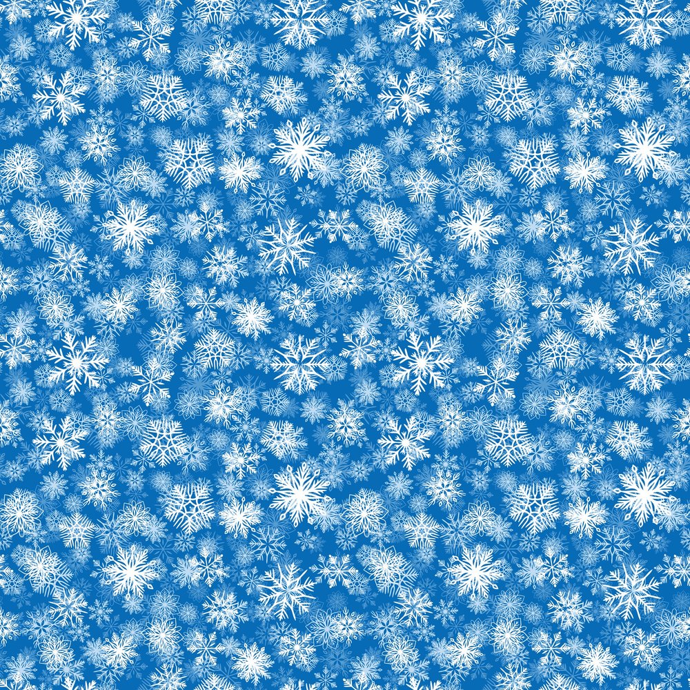 Blue Snowflake Pattern