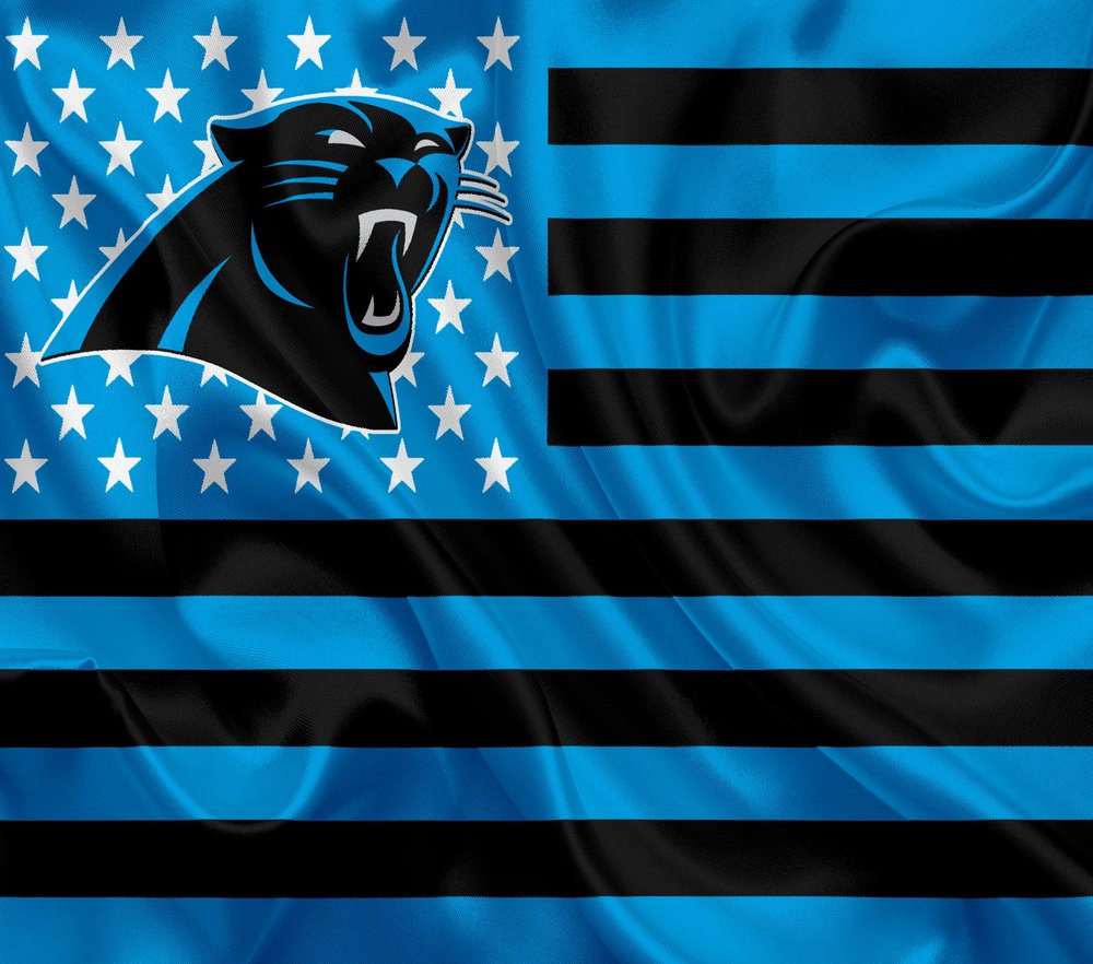 Carolina Panthers Patriotic Flag