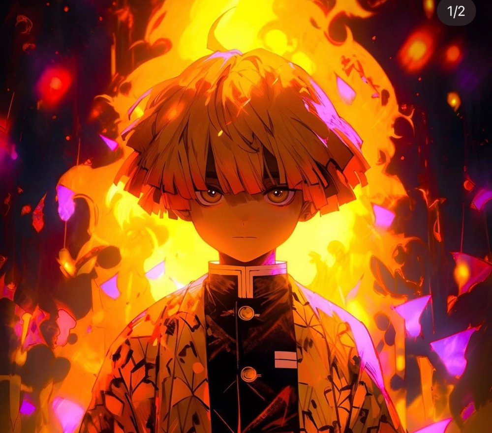 Anime Fire Character Glow