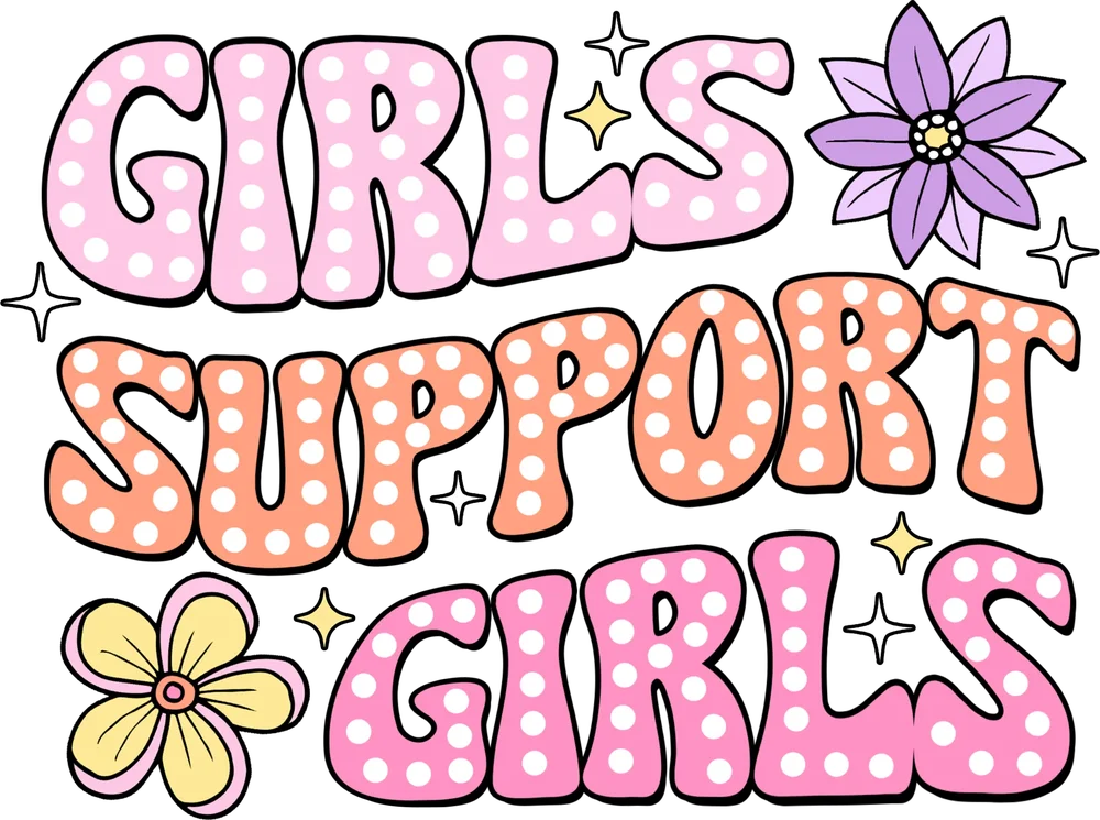Girls Support Girls Polka Dot