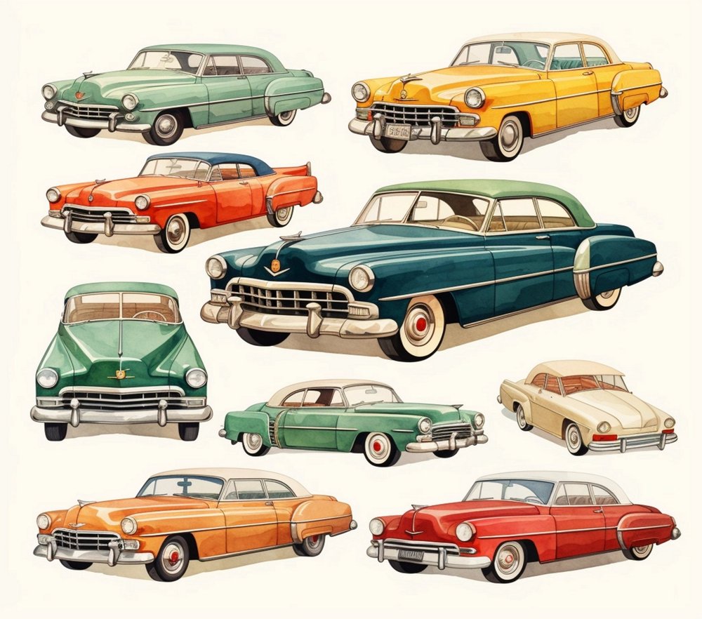 Classic Vintage Cars Collection