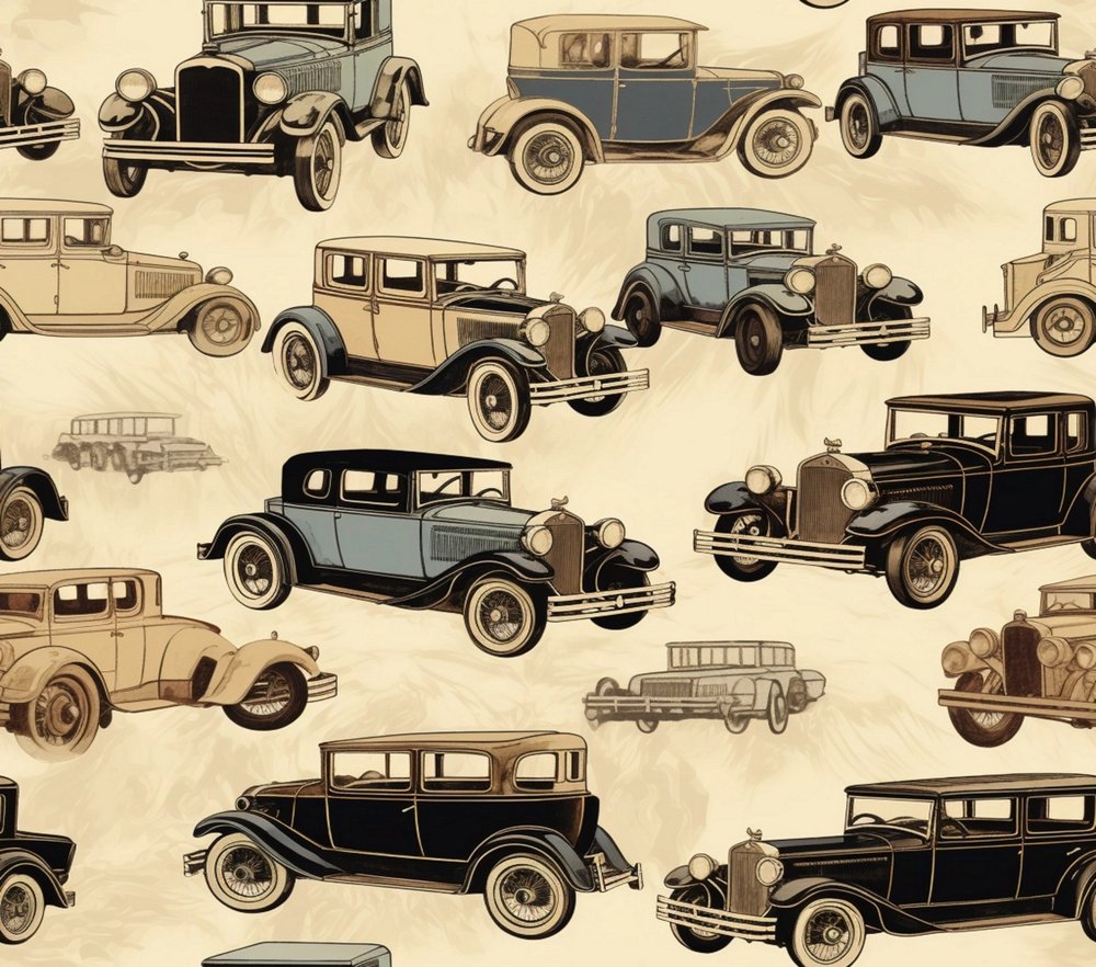 Classic Vintage Cars Pattern