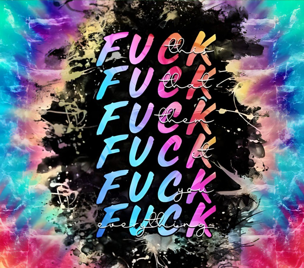 Rainbow Gradient Expletive Tee