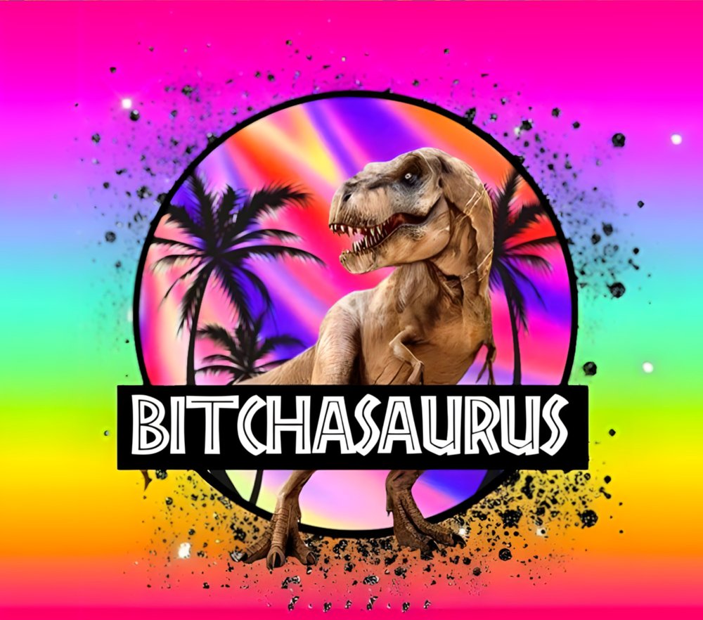 Bitchasaurus Vaporwave Dinosaur