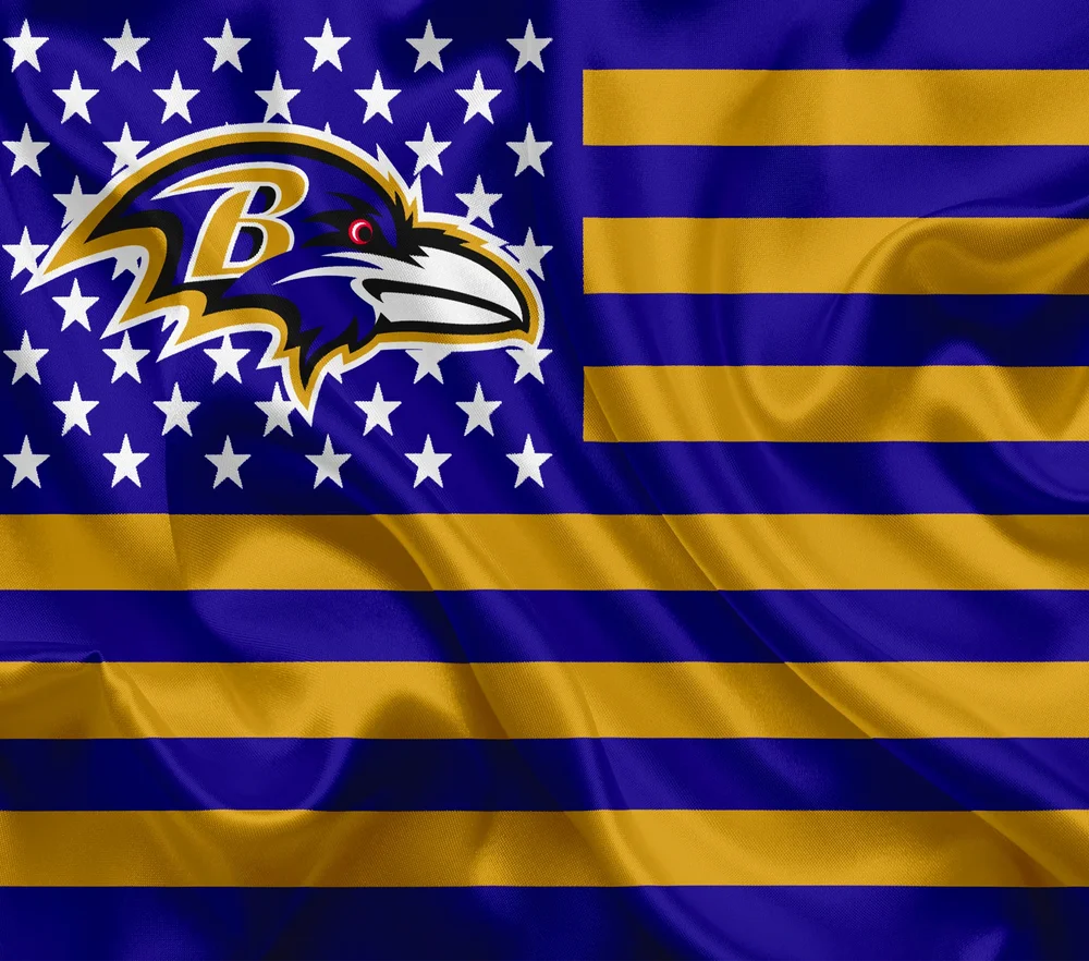 Baltimore Ravens Patriotic Flag