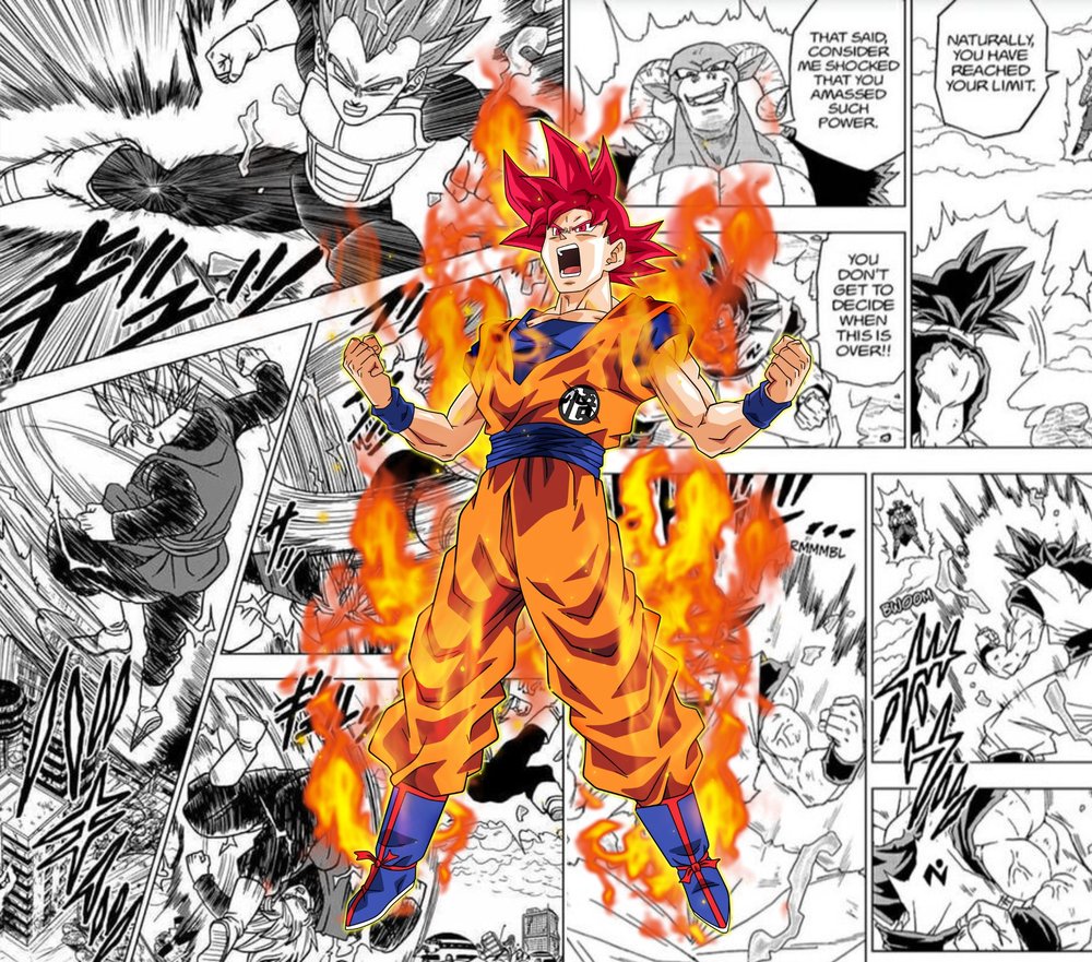 Goku Super Saiyan Manga Battle