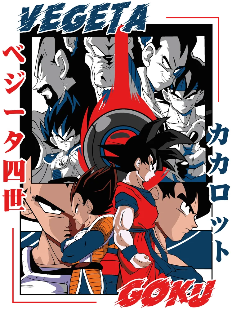 Vegeta vs Goku Dragon Ball Z Poster